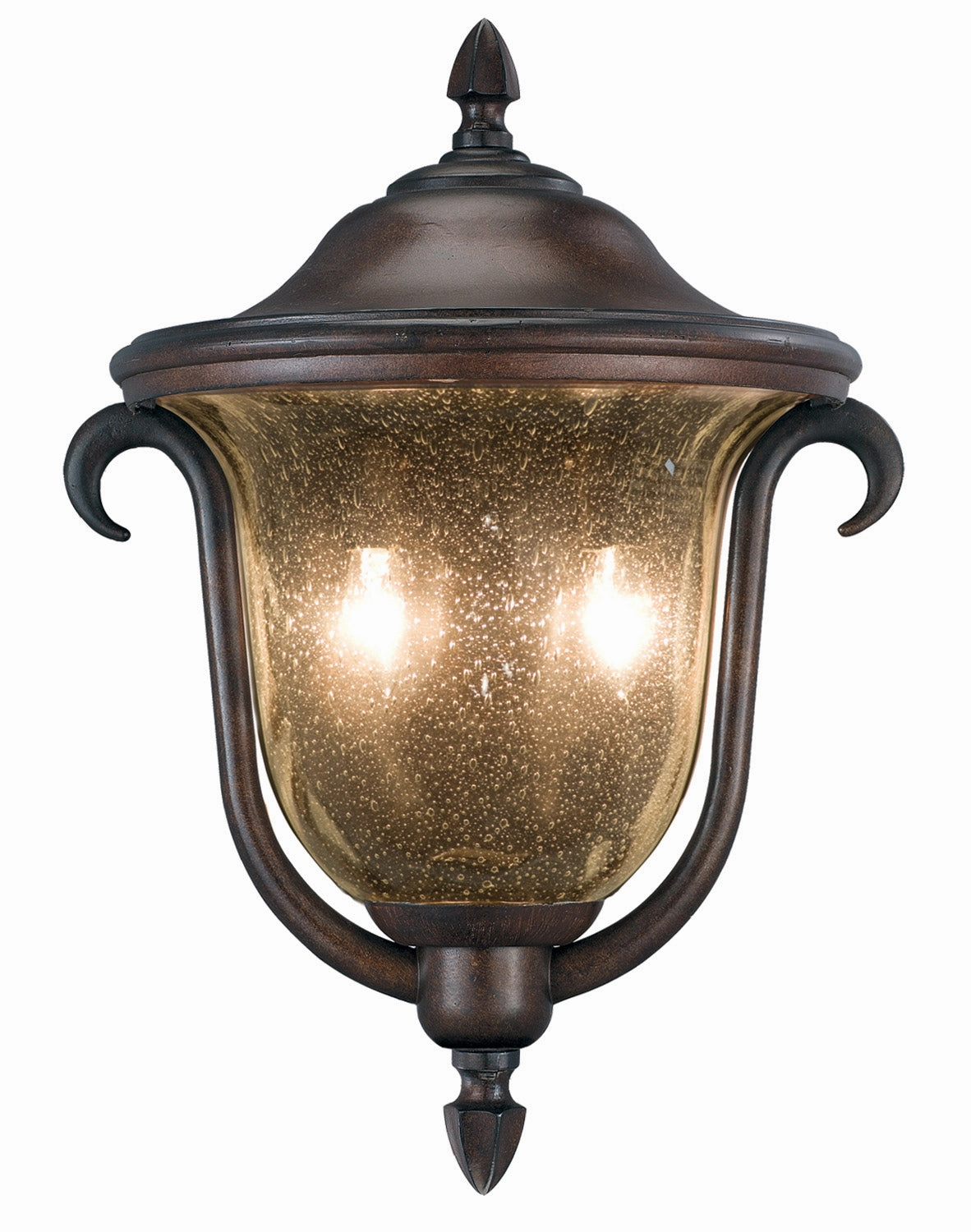 Santa Barbara Outdoor Two Light Outdoor Porch Light Burnished BronzeOutdoor wall sconces with motion sensor