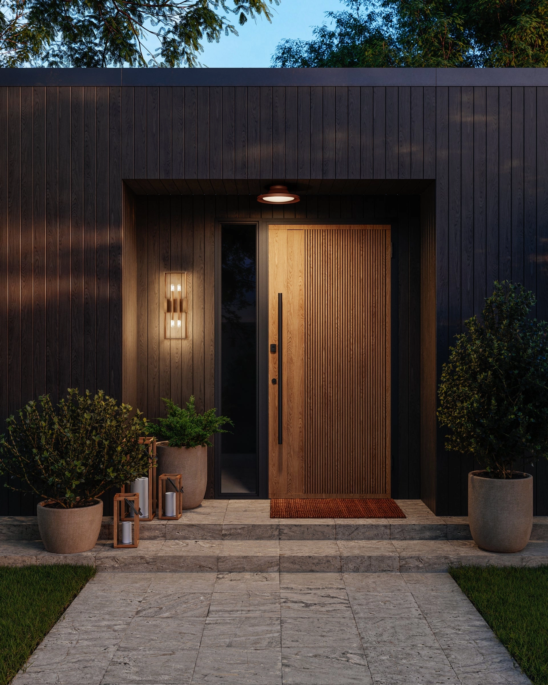 Santa Clara Four Light Outdoor Wall Sconce Patina Brass