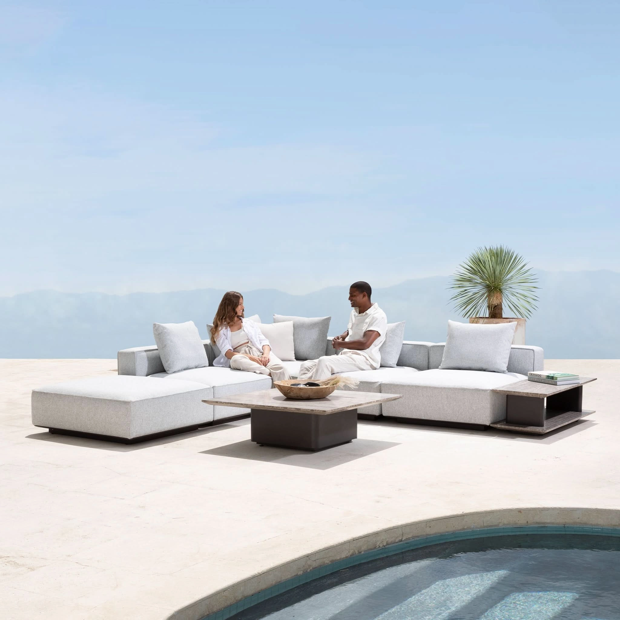 Santorini Outdoor Ottoman