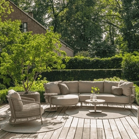 Sardinia Garden Lounge Setsolid wood outdoor table and chairs set