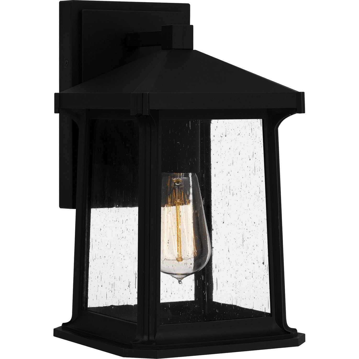 Satterfield One Light Outdoor Wall Mount Matte BlackOutdoor wall sconces with motion sensor