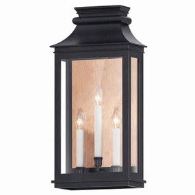 Savannah VX Three Light Outdoor Wall Sconce Antique Copper / Black OxideOutdoor wall sconces with motion sensor