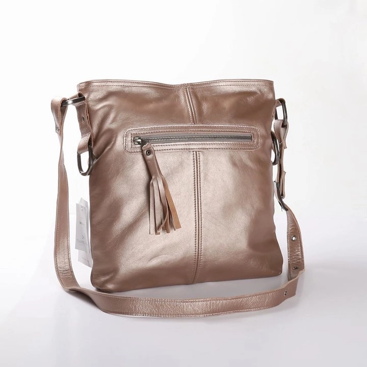 Dont Miss This Offer Limited Stock Offer Thandana Messenger Metallic Leather Handbag