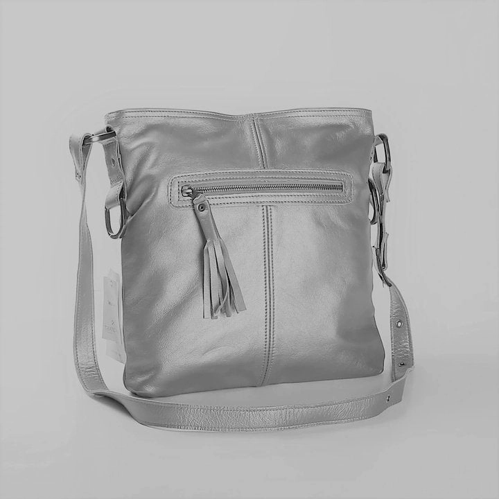 Weekend Sale Special Grab Your Deal Today Thandana Messenger Metallic Leather Handbag