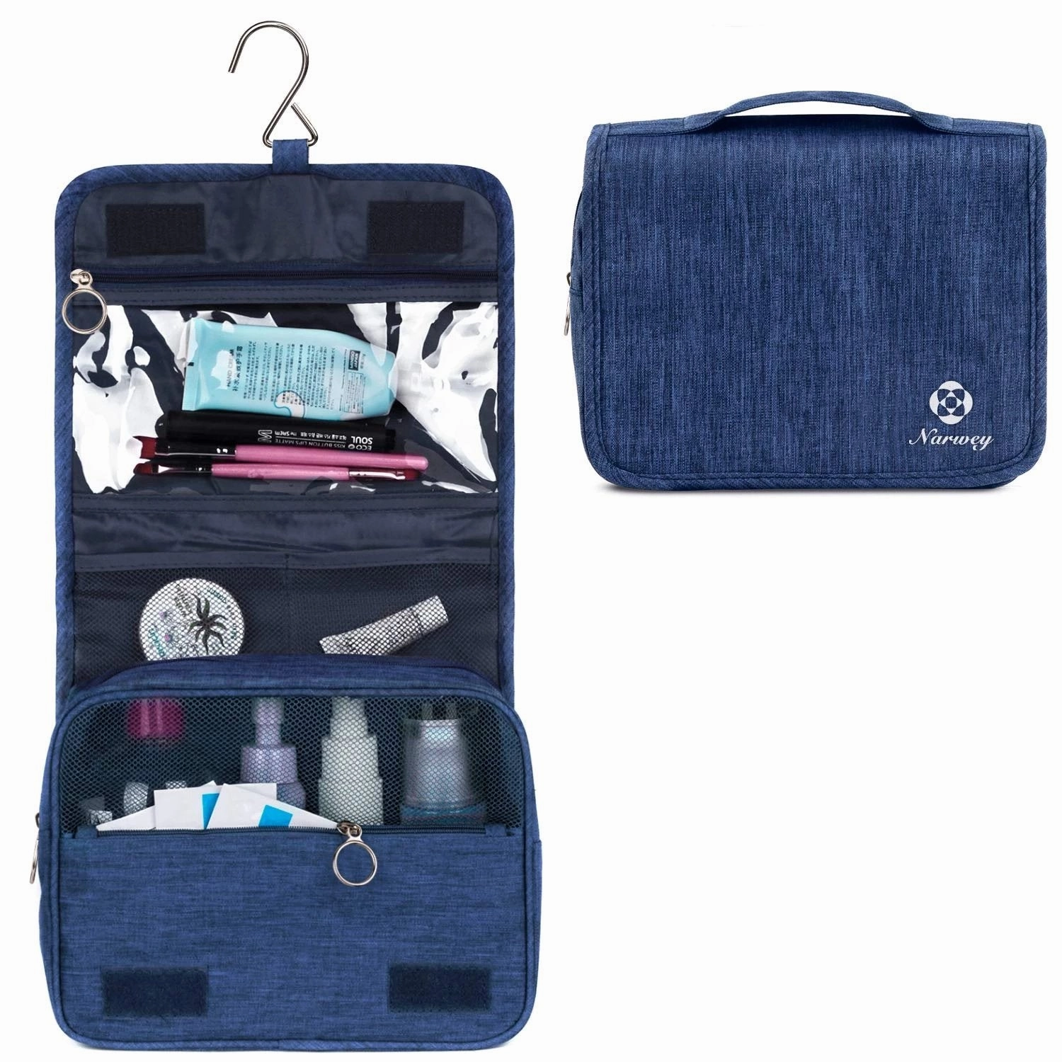 Instant Savings Deal Daily Clearance Deal Narwey 5013 Hanging Travel Toiletry Bag Cosmetic Make Up Organizer For Women And Girls Waterproof