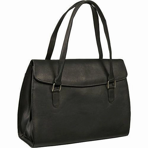 Perfect Gift Sale Piel Leather Ladies Computer Portfolio