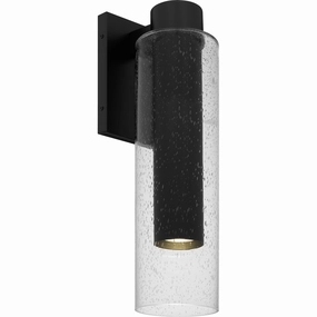 Sawyer LED Outdoor Wall Lantern Matte BlackOutdoor wall sconces with motion sensor