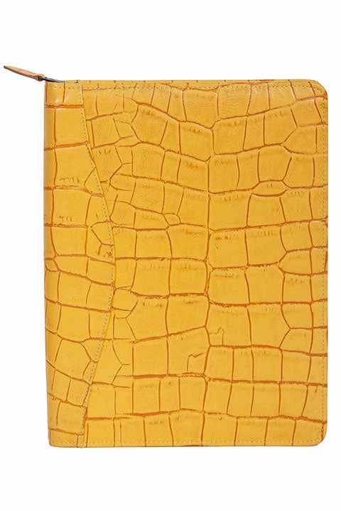 Scully Croco Embossed Leather Zip Letter Pad Save Today Only