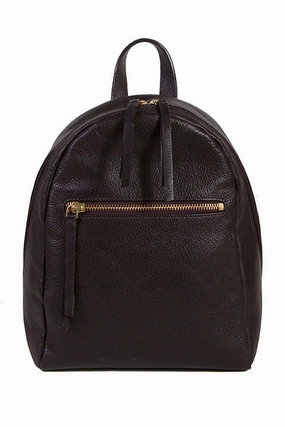 MustHave Gift Ideas Scully Leather Compact Backpack Chocolate