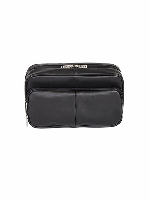 Scully Leather Soft Plonge Travel Kit Black Instant Discount