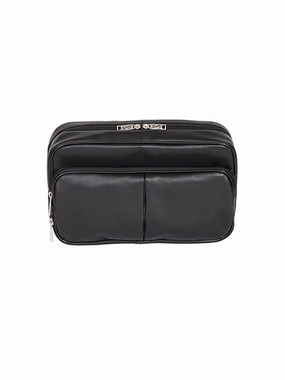 Scully Leather Soft Plonge Travel Kit Black Instant Discount