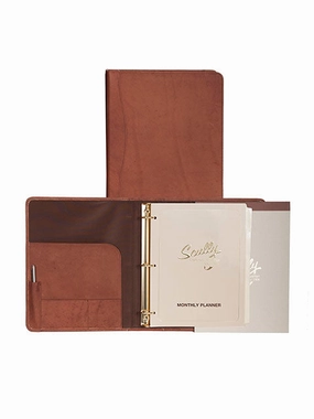 MustHave Items Scully Sierra Leather 3 Ring Binder