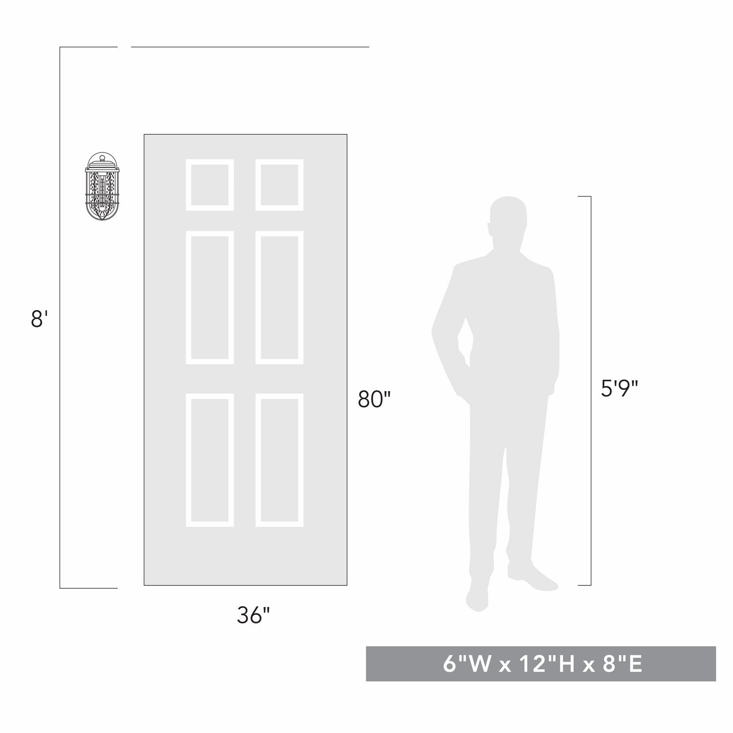 Seaport One Light Outdoor Wall Sconce Natural Black