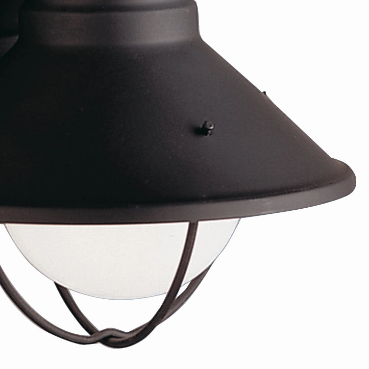 Seaside One Light Outdoor Wall Mount Black