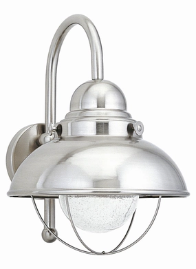 Sebring LED Outdoor Wall Lantern Brushed StainlessOutdoor wall sconces with motion sensor