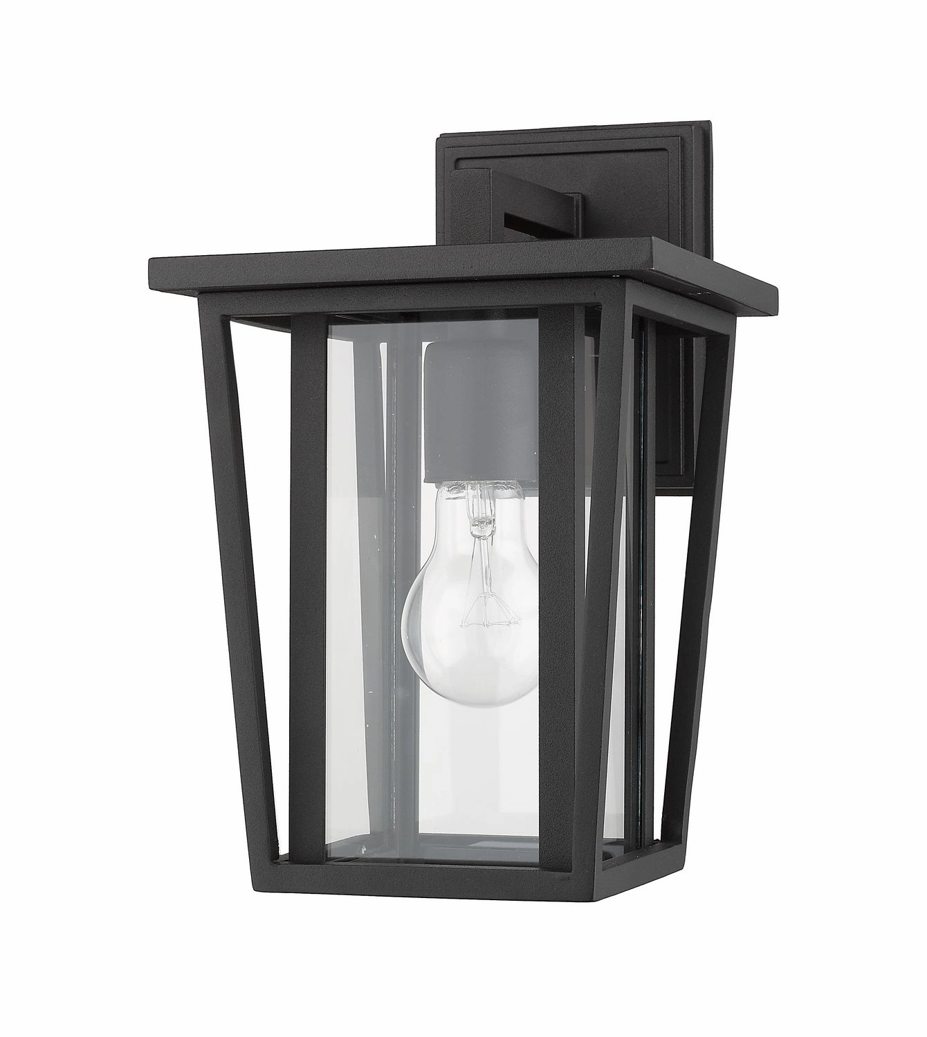 Seoul One Light Outdoor Wall Light Black
