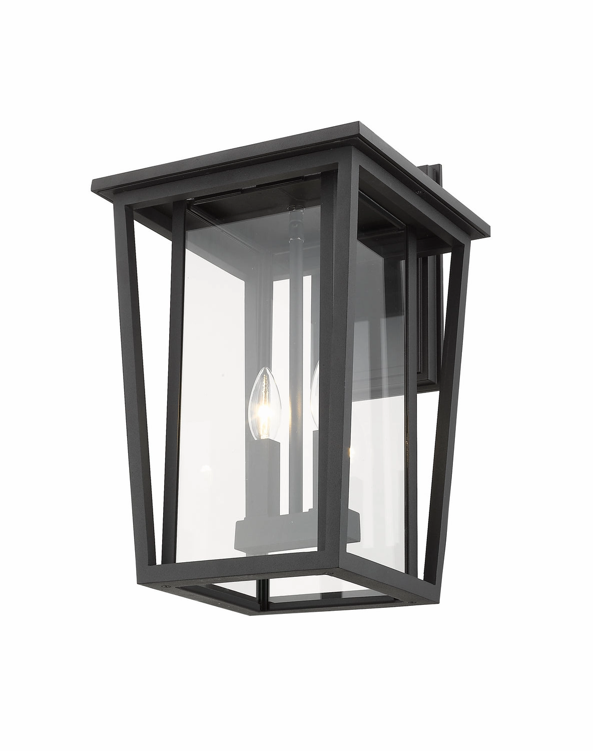 Seoul Two Light Outdoor Wall Sconce Black