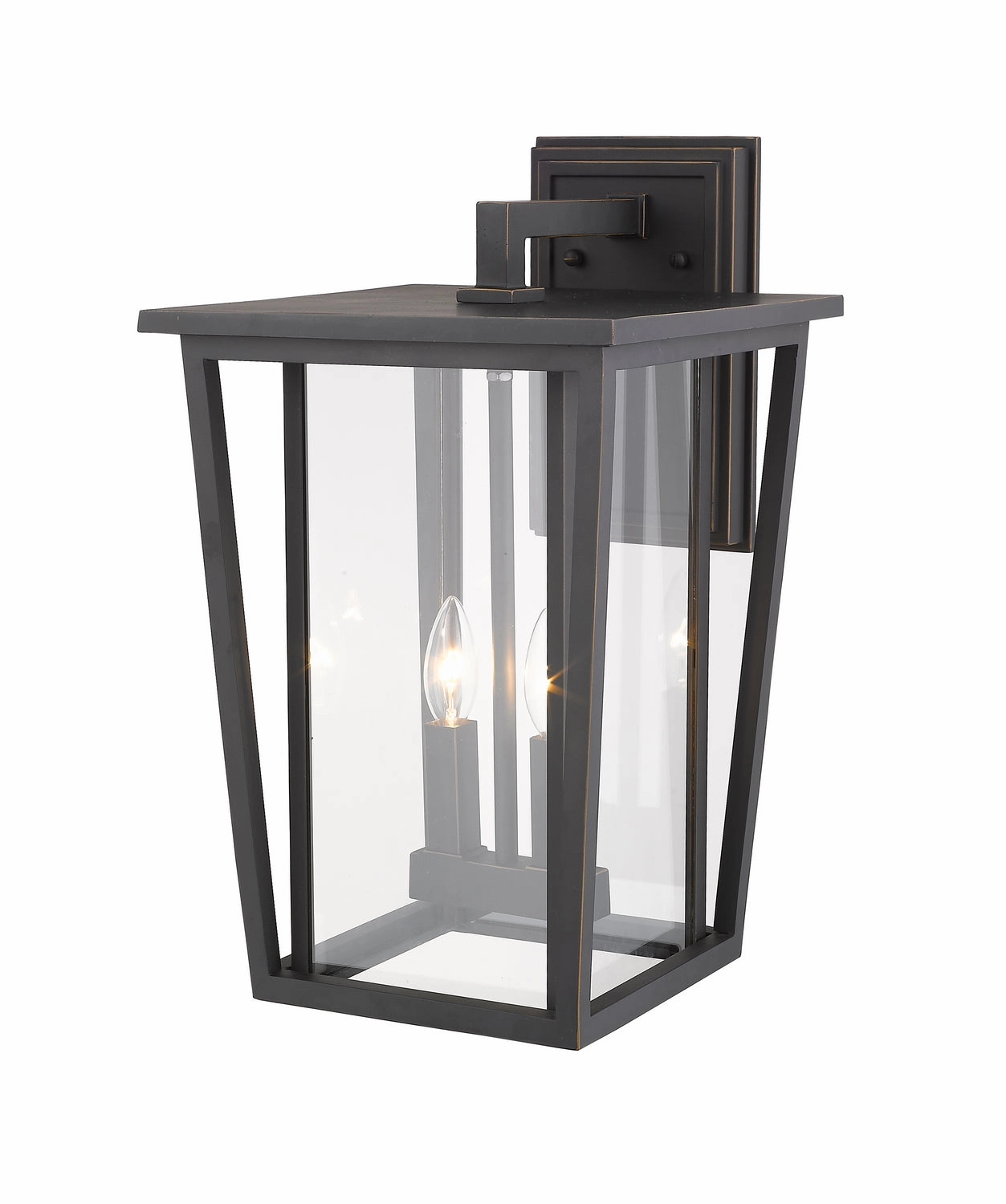 Seoul Two Light Outdoor Wall Sconce Oil Rubbed Bronze