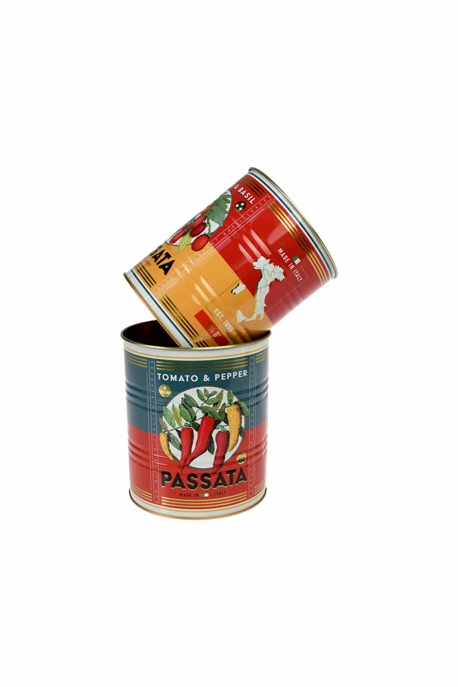 Set Of 2 Passata Storage Tins