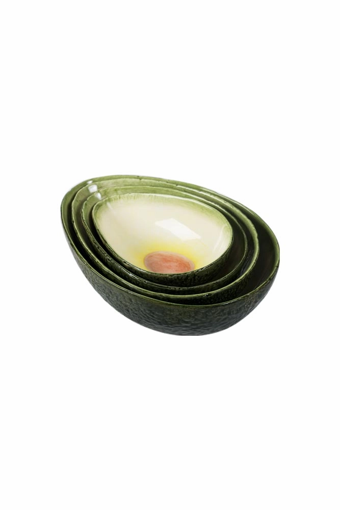 Set Of 4 Avocado Nesting Bowls