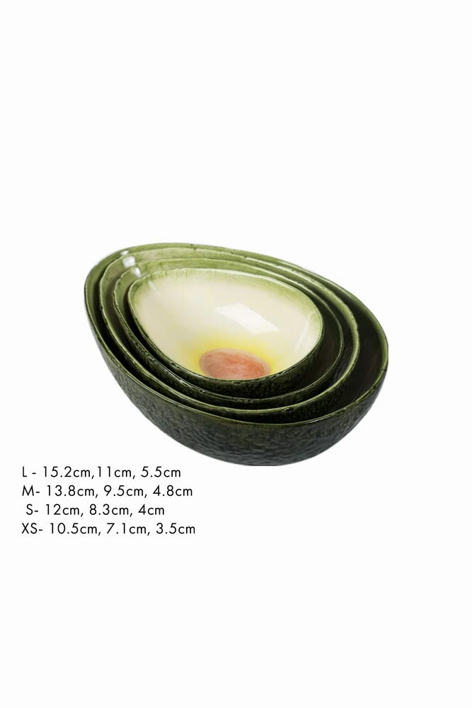Set Of 4 Avocado Nesting Bowls