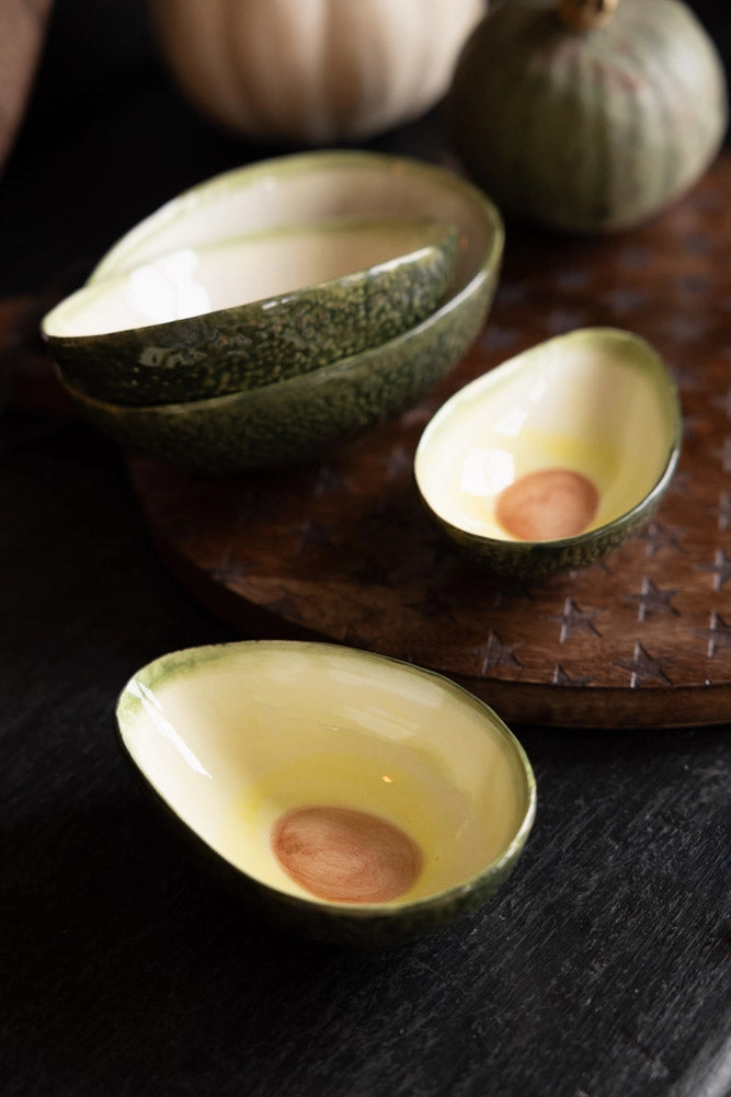 Set Of 4 Avocado Nesting Bowls