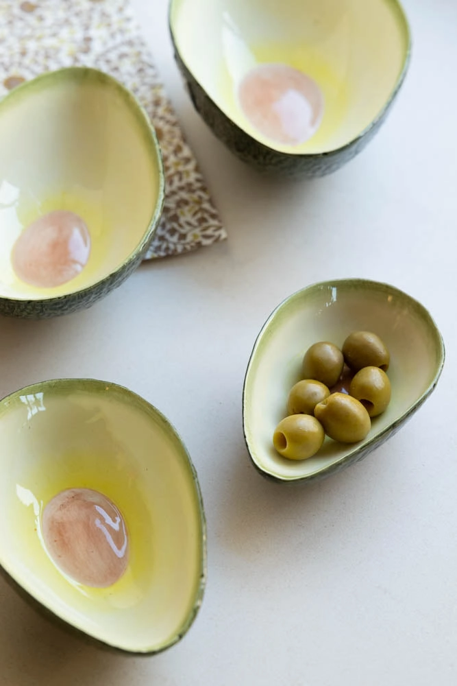 Set Of 4 Avocado Nesting Bowls