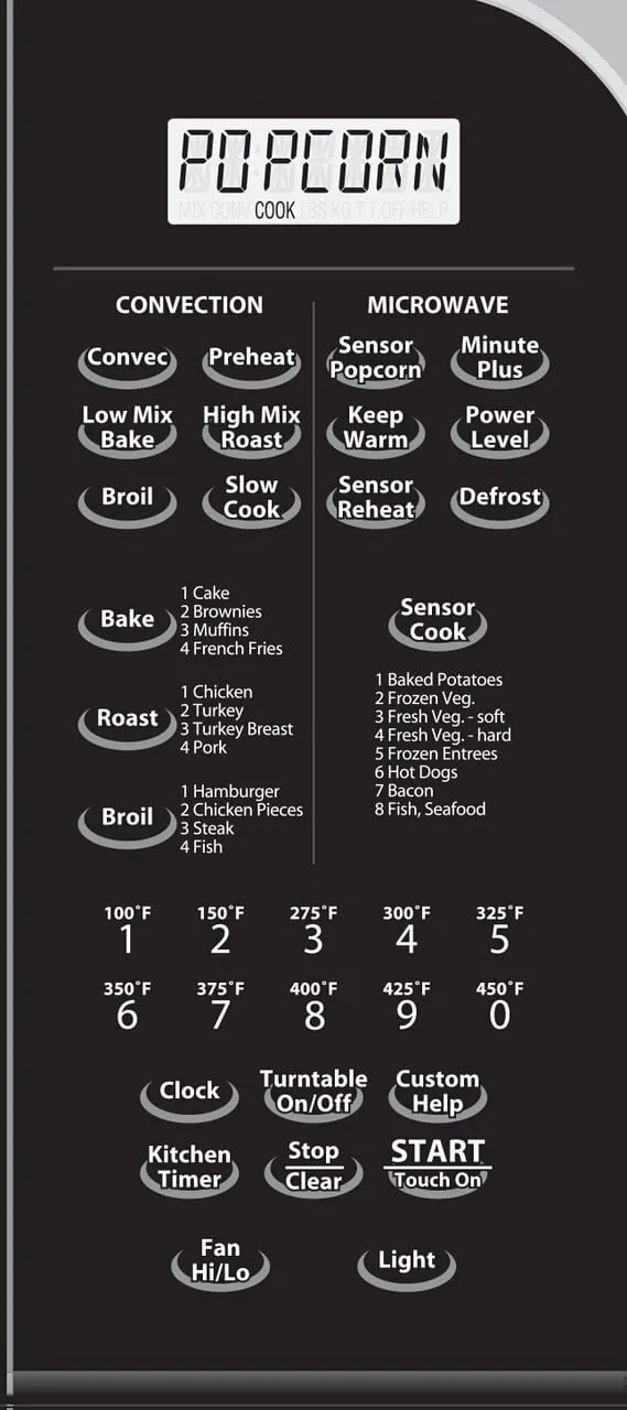 Sharp R1881LSY 1.1 Cu. Ft. 850W Sharp Stainless Steel Convection Over-The-Range Microwave Oven