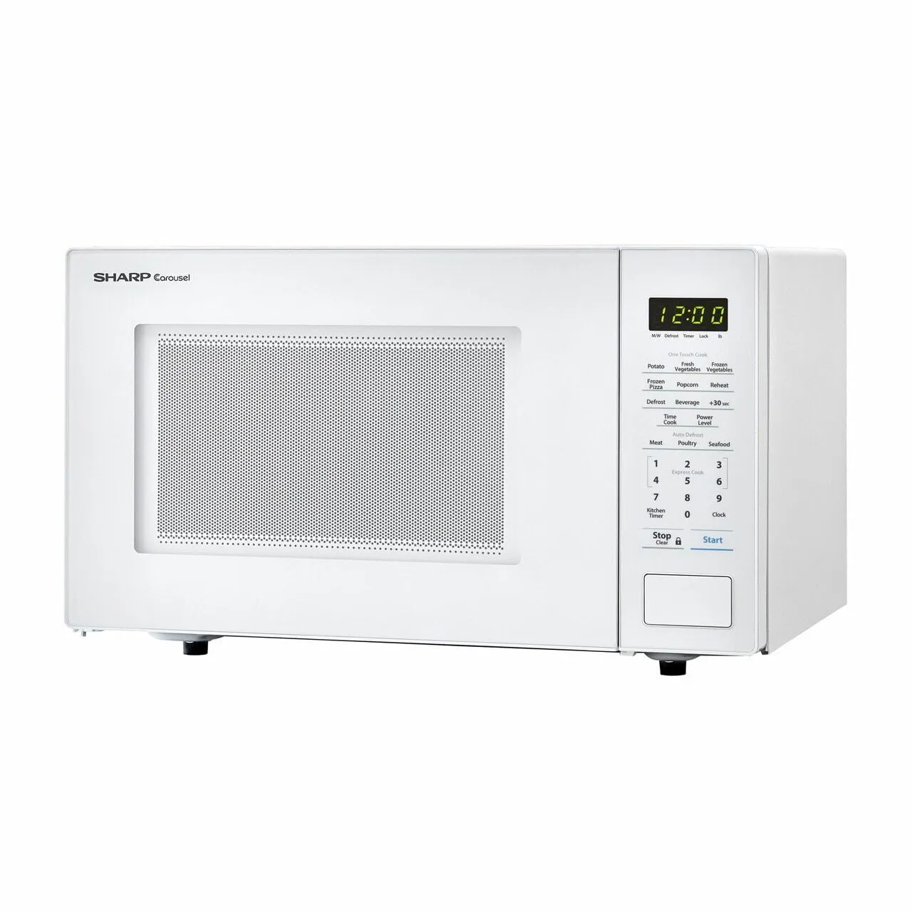 Sharp SMC1131CW 1.1 Cu. Ft. 1000W Sharp Countertop White Microwave