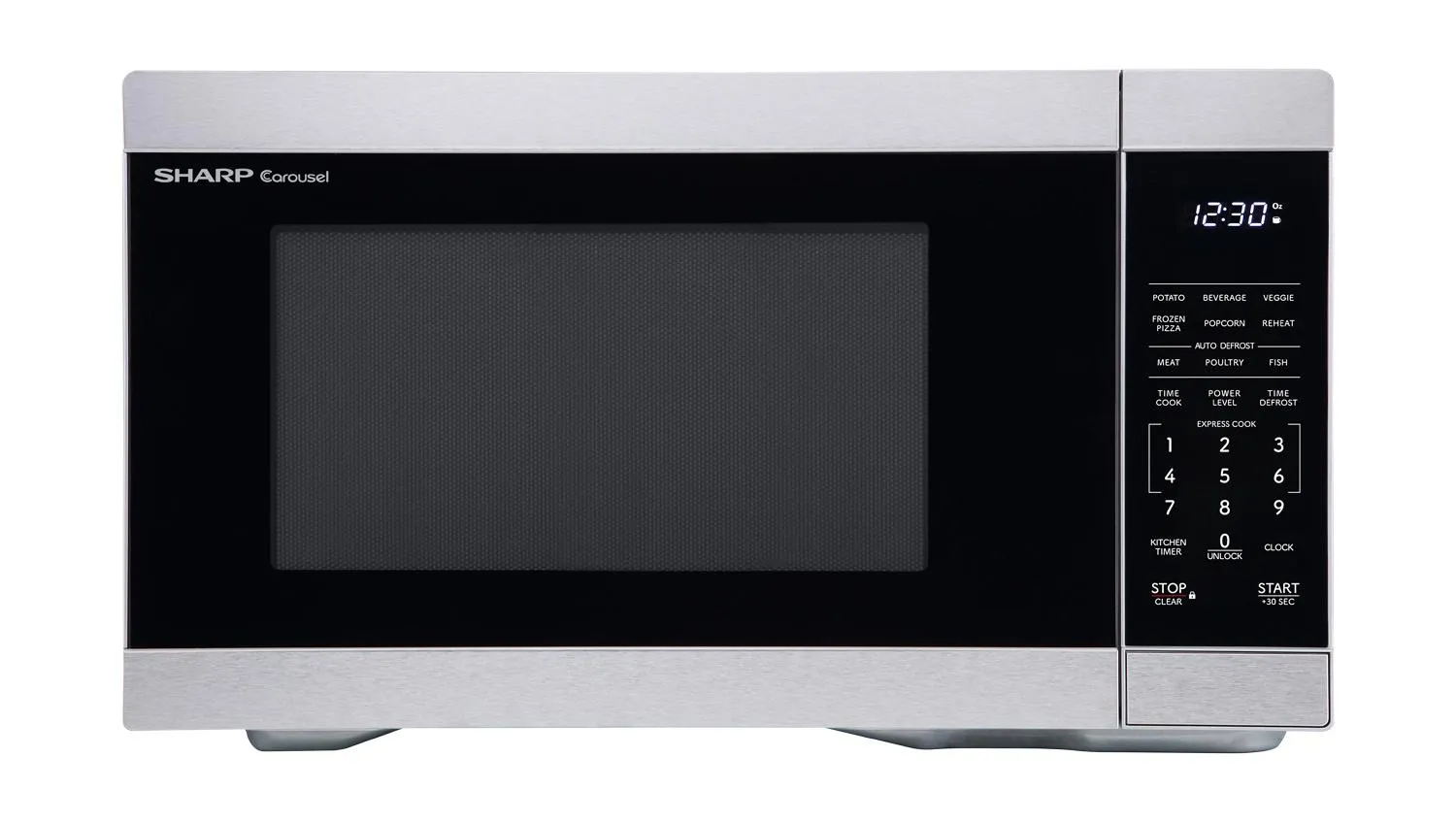 Sharp SMC1162KS Sharp 1.1 Cu. Ft. 1000W Stainless Steel Countertop Microwave Oven