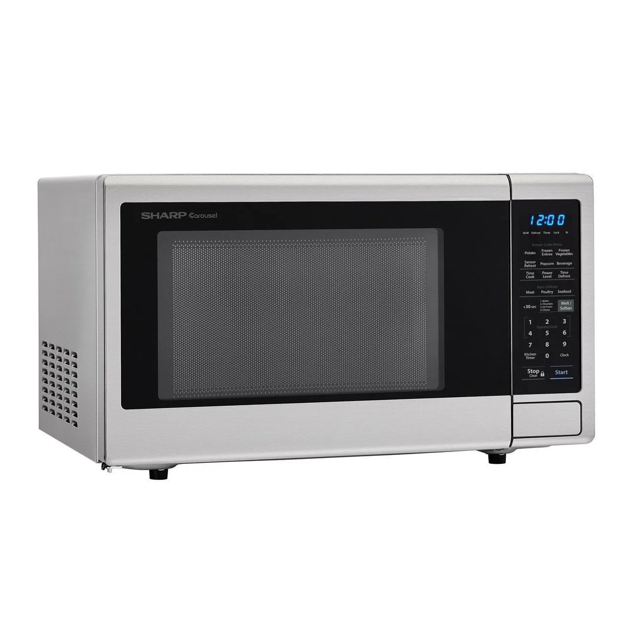 Sharp SMC1442CS 1.4 Cu. Ft. 1000W Sharp Stainless Steel Carousel Countertop Microwave Oven