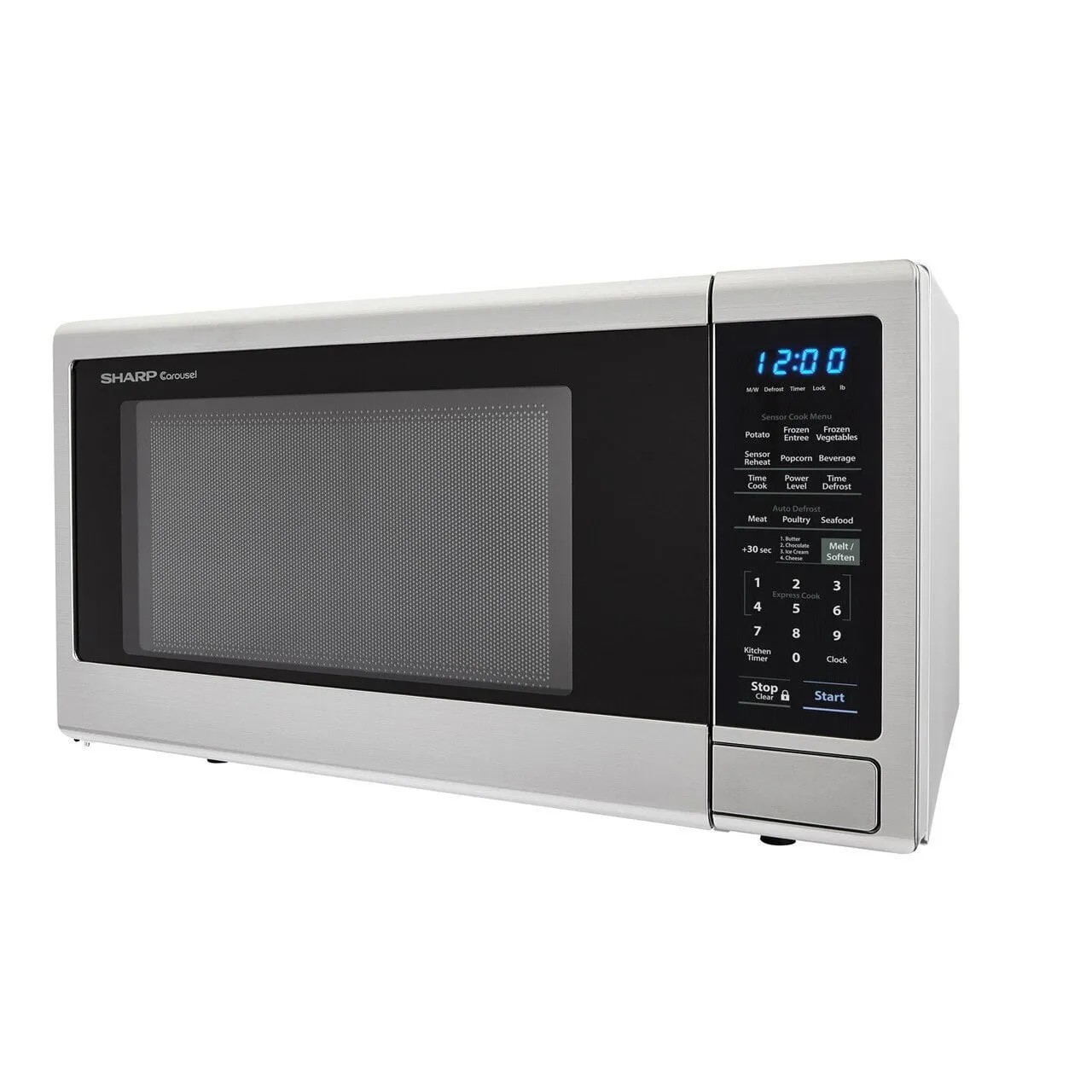 Sharp SMC1442CS 1.4 Cu. Ft. 1000W Sharp Stainless Steel Carousel Countertop Microwave Oven