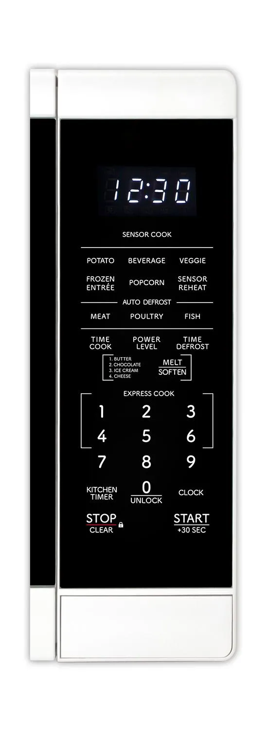 Sharp SMC1461KW Sharp 1.4 Cu. Ft. 1100W White Countertop Microwave Oven