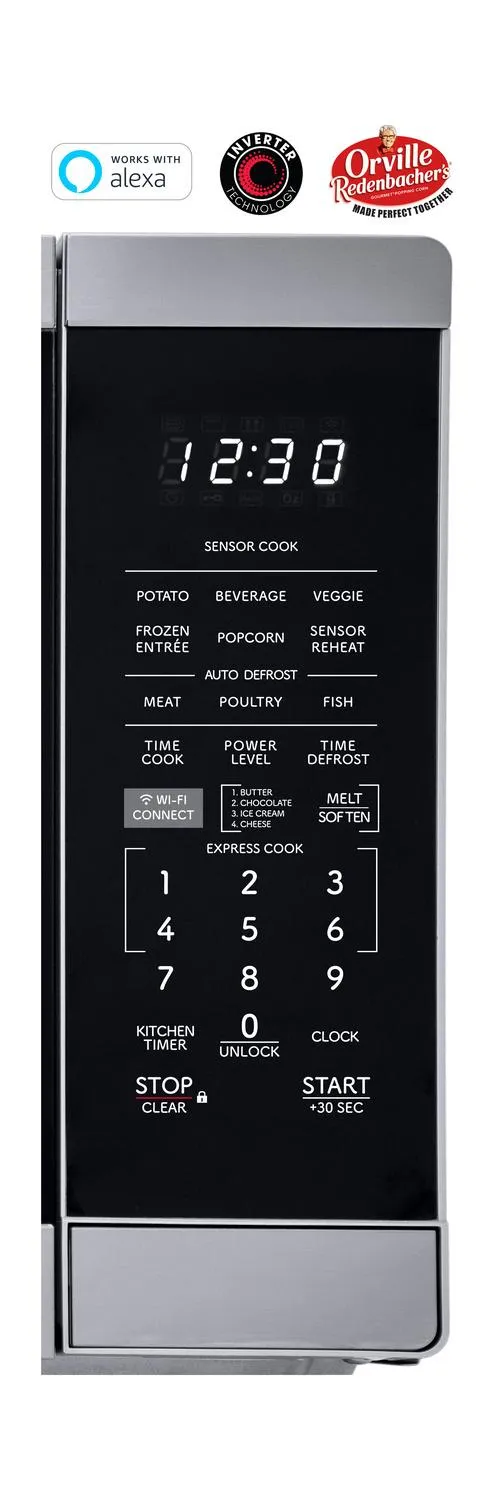 Sharp SMC1469KS Sharp 1.4 Cu. Ft. 1100W Smart Stainless Steel Microwave Oven With Inverter Technology