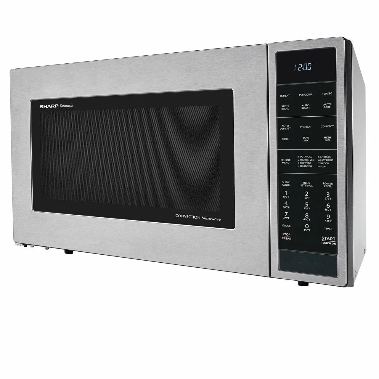 Sharp SMC1585BS 1.5 Cu. Ft. 900W Sharp Stainless Steel Carousel Convection   Microwave Oven