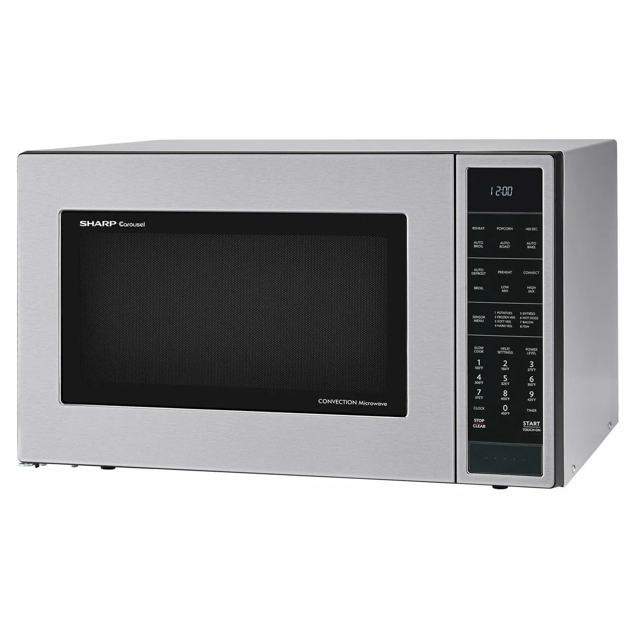 Sharp SMC1585BS 1.5 Cu. Ft. 900W Sharp Stainless Steel Carousel Convection   Microwave Oven
