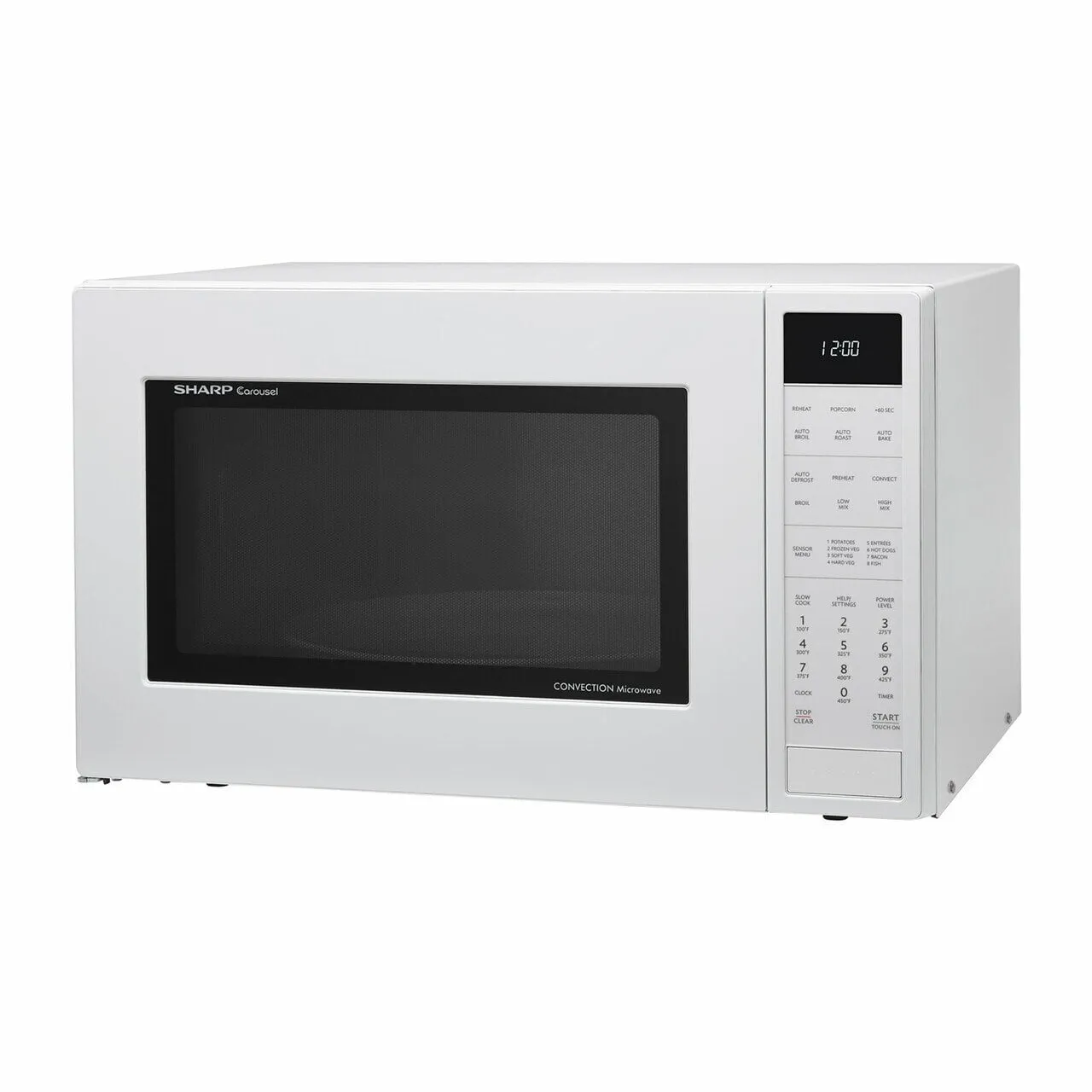 Sharp SMC1585BW 1.5 Cu. Ft. 900W Sharp White Carousel Convection   Microwave Oven