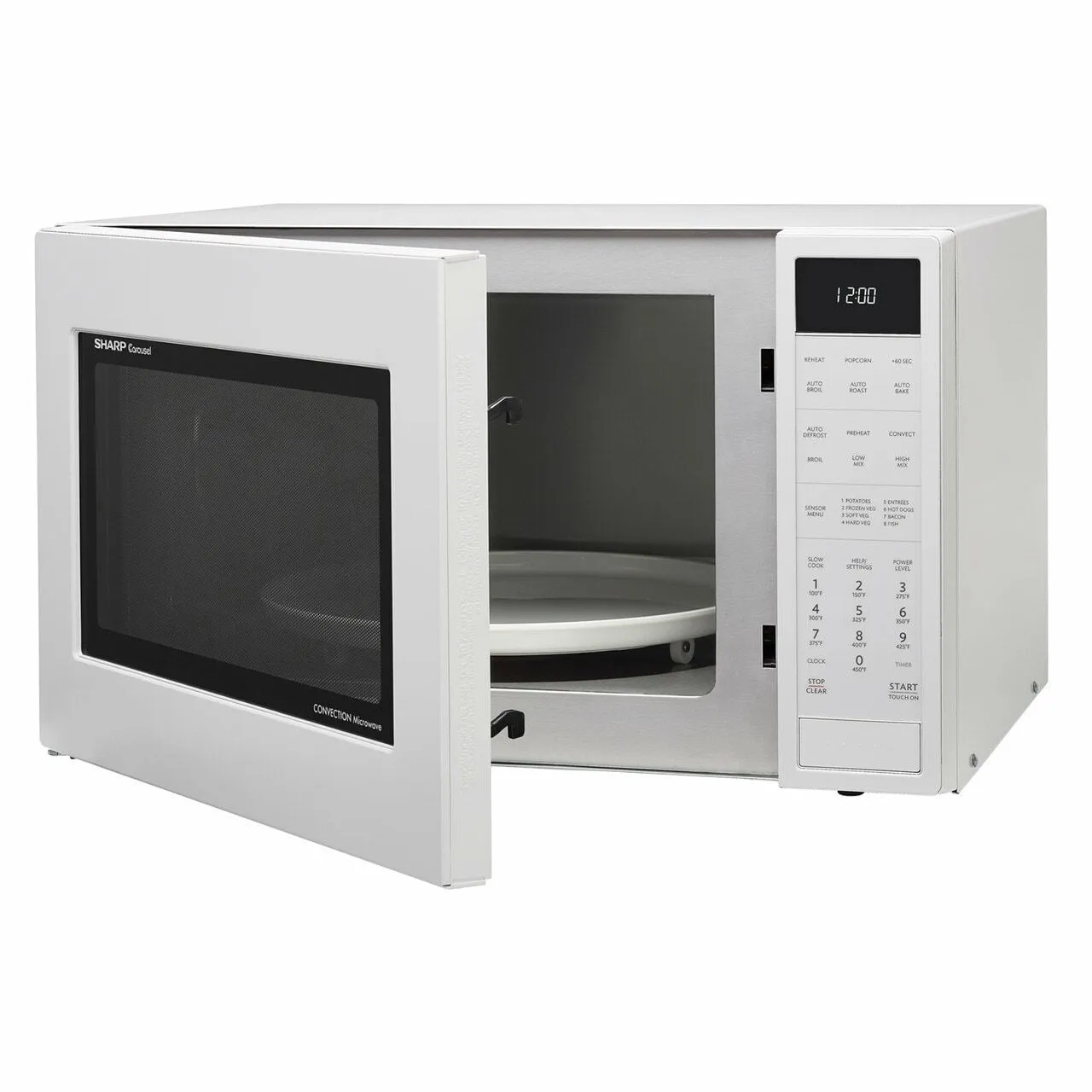 Sharp SMC1585BW 1.5 Cu. Ft. 900W Sharp White Carousel Convection   Microwave Oven