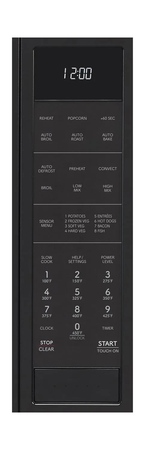 Sharp SMC1585KB Sharp 1.5 Cu. Ft. 900W Black Convection Countertop Microwave Oven
