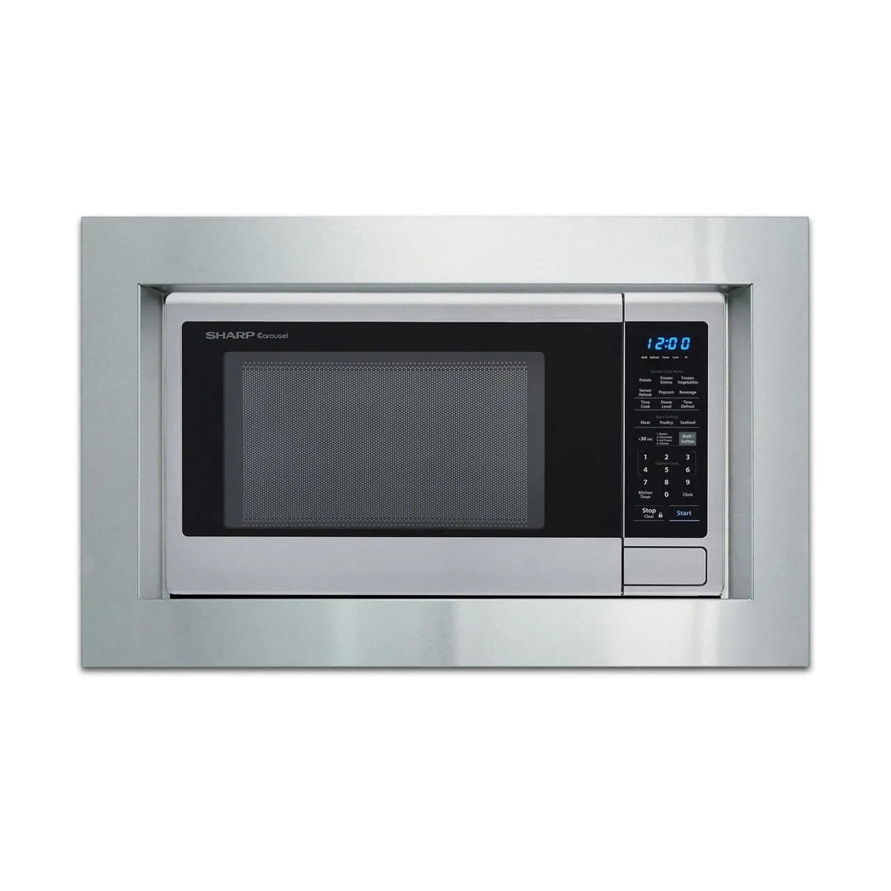 Sharp SMC1842CS 1.8 Cu. Ft. 1100W Sharp Stainless Steel Countertop Microwave Oven