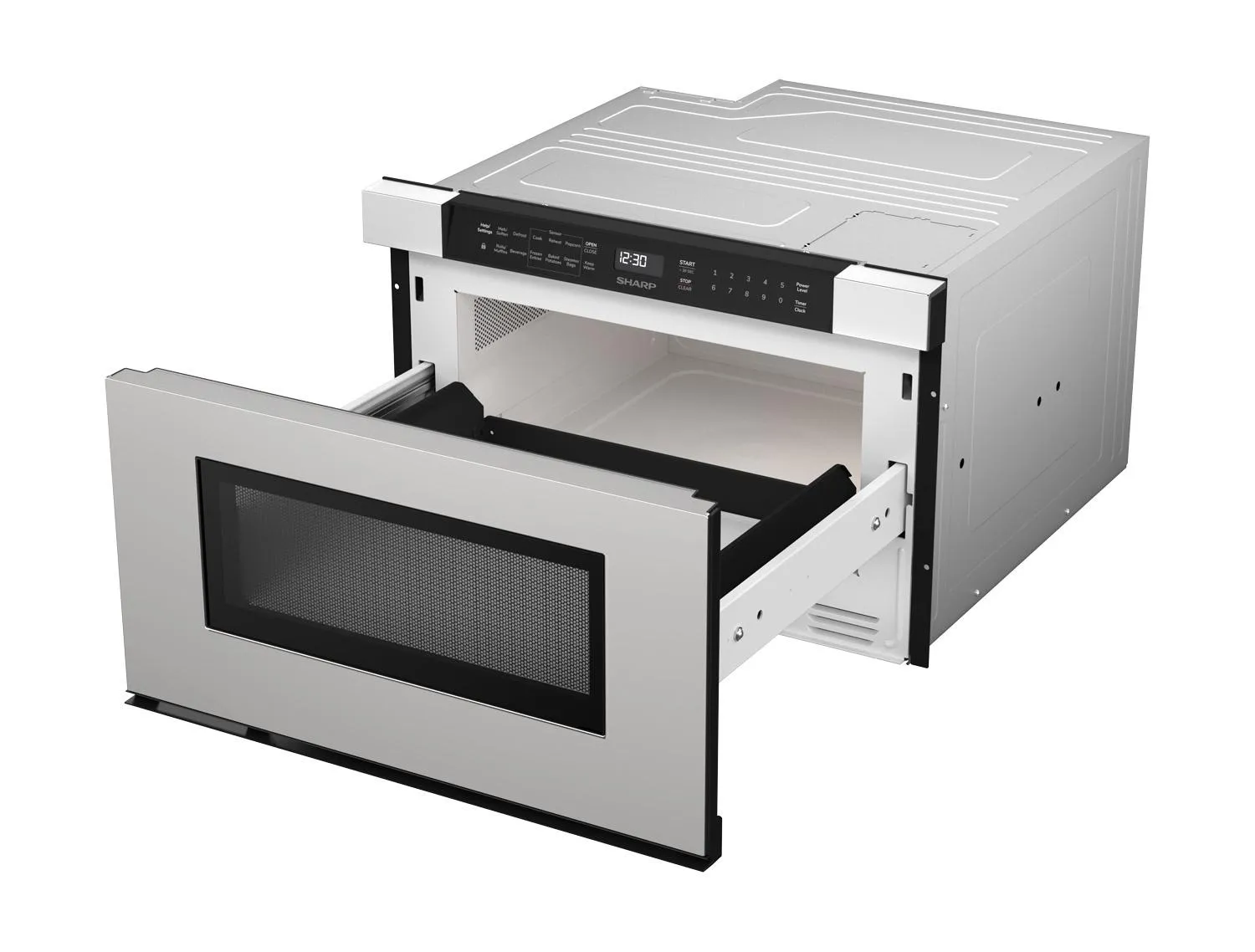 Sharp SMD2440JS 24 In. 1.2 Cu. Ft. Built-In Stainless Steel Microwave Drawer Oven