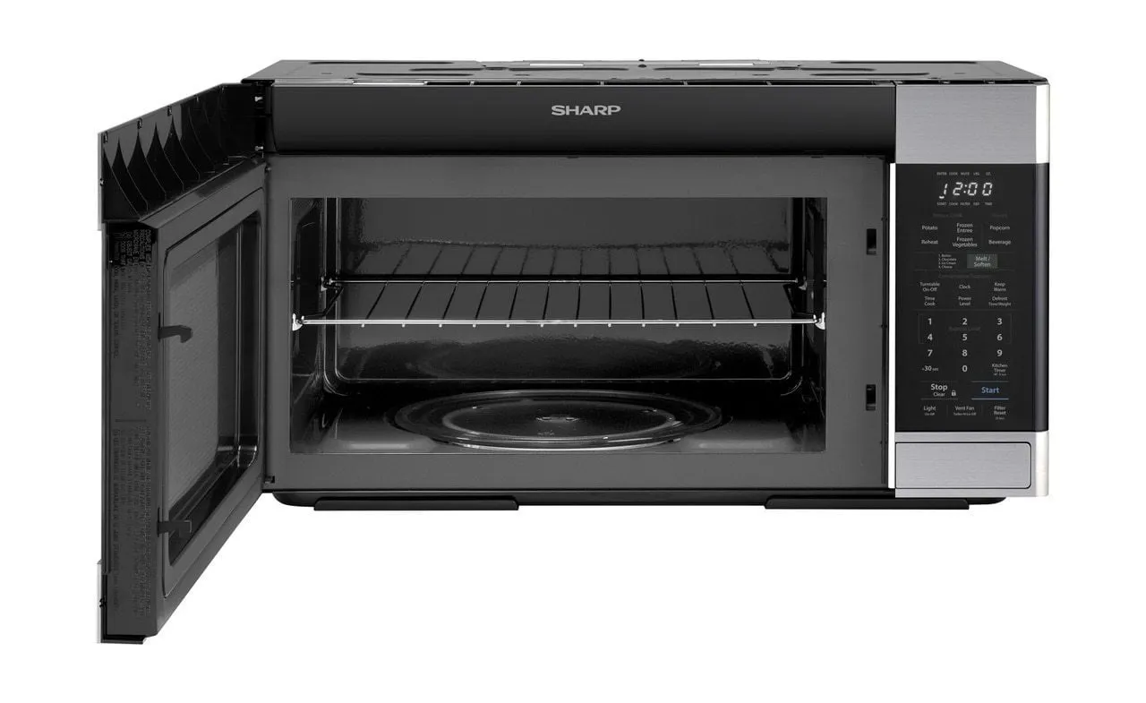 Sharp SMO1854DS 1.8 Cu. Ft. Stainless Steel 1100W Over-The-Range Microwave Oven