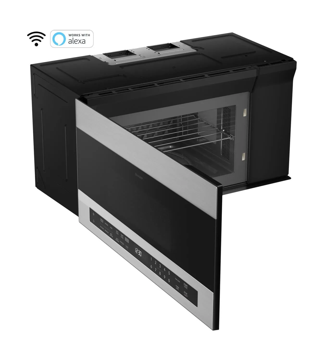 Sharp SMO1969JS 1.9 Cu. Ft. Smart Over-The-Range-Microwave Oven