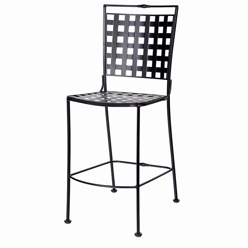 Sheffield Stationary Armless Bar Stoolrust-proof wrought iron garden set