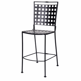 Sheffield Stationary Armless Bar Stoolrust-proof wrought iron garden set
