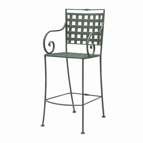 Sheffield Stationary Bar Stoolrust-proof wrought iron garden set