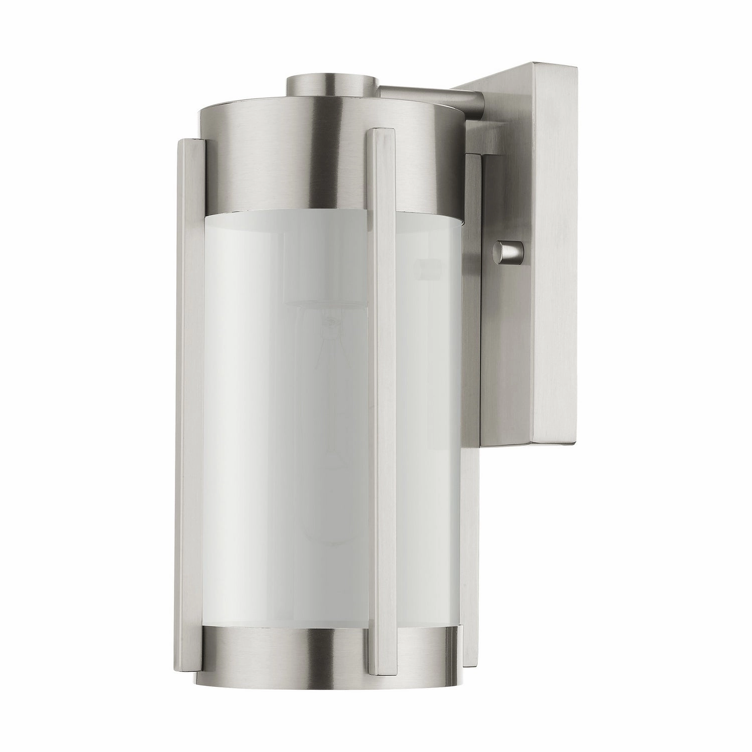 Sheridan One Light Outdoor Wall Lantern Brushed Nickel