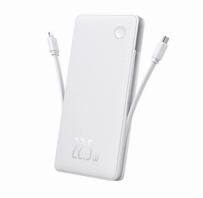 Baseus Airpow Lite 10000Mah 22.5W Dual Cable Power Bank White Shop Today Save