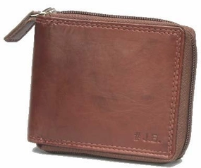 Exclusive Savings Event Mega Sale Now Johnny Black Bavaria Zip Around Leather Wallet - Rfid | Brown