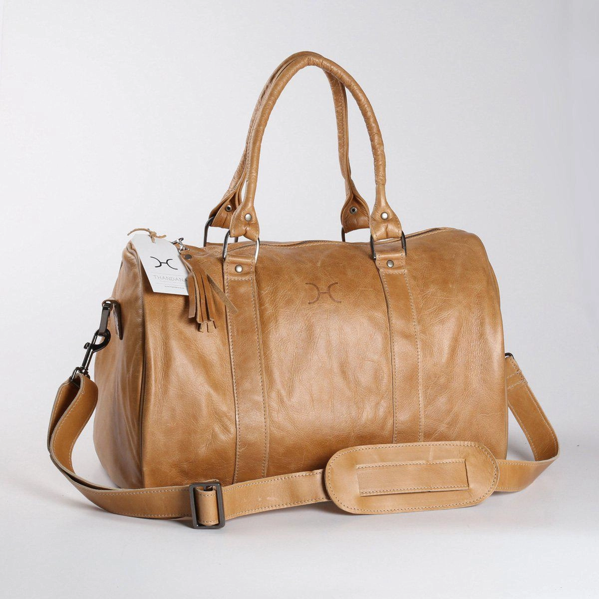 Hot Sale Alert Todays Best Deal Thandana Medium Leather Travel Duffel Bag